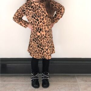 Mini Rodini leopard dress (size 4-5)